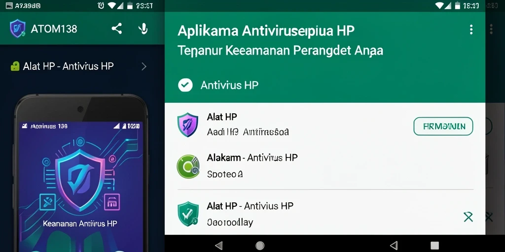 Tampilan antarmuka utama ATOM138 dengan fitur keamanan lengkap.