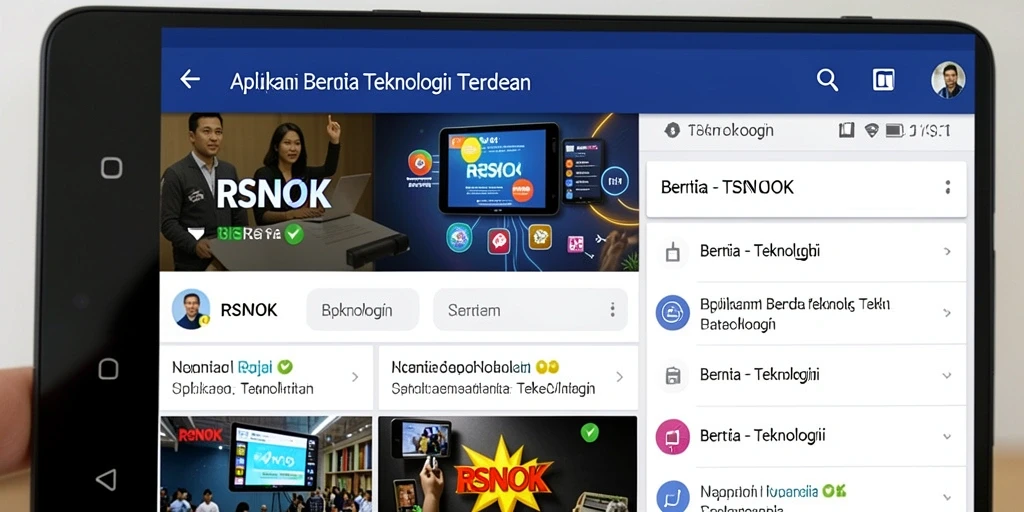 Antarmuka RSNOK yang menarik dan informatif.