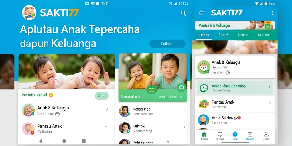 Antarmuka SAKTI77 yang user-friendly untuk Pantau Anak.