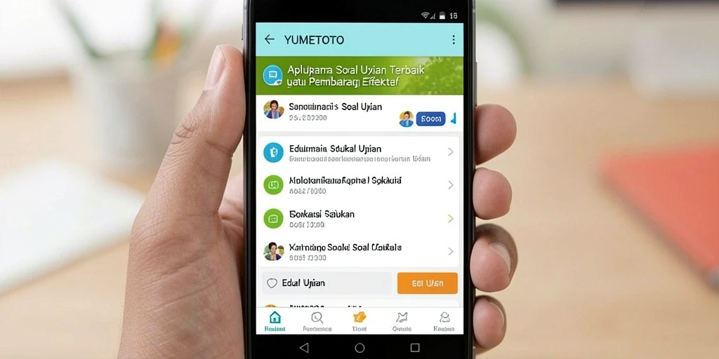 Tampilan antarmuka YUMETOTO yang intuitif dan menarik.