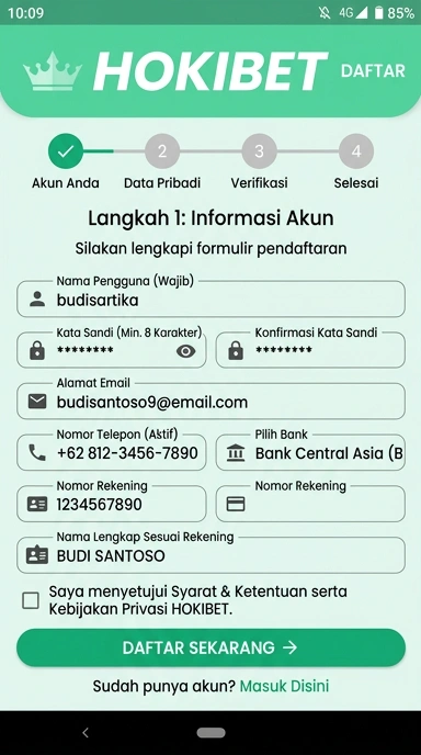 Panduan Lengkap Registrasi Akun Hokibet untuk Android